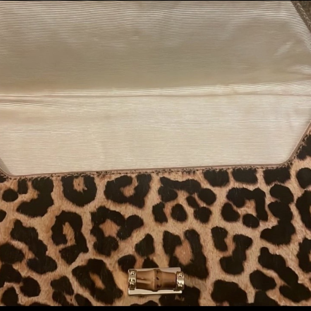 Lilly Pulitzer Celina Clutch in Leopard Calf-hair - Picture 6 of 10